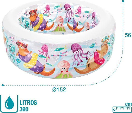 Piscina Baby Aquarium Gonfiabile Multicolore 152 X 56cm Per Bambini Estate 58480 Giochi e giocattoli/Sport e giochi all'aperto/Giochi aquatici e piscine per bambini/Canotti e gonfiabili galleggianti Trade Shop italia - Napoli, Commerciovirtuoso.it