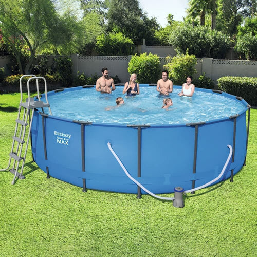Piscina-Circolare-Rigida-Bestway-Steel-Pro-457-x-122cm-Kit-Completo-di-accessori