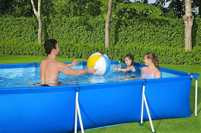 Piscina Con Bordi Rettangolare 3300lt Fuori Terra Steel Pro 300x201x66 Cm 56404 Giochi e giocattoli/Sport e giochi all'aperto/Giochi aquatici e piscine per bambini/Canotti e gonfiabili galleggianti Trade Shop italia - Napoli, Commerciovirtuoso.it