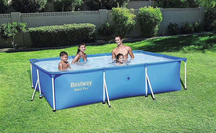 Piscina Con Bordi Rettangolare 3300lt Fuori Terra Steel Pro 300x201x66 Cm 56404 Giochi e giocattoli/Sport e giochi all'aperto/Giochi aquatici e piscine per bambini/Canotti e gonfiabili galleggianti Trade Shop italia - Napoli, Commerciovirtuoso.it