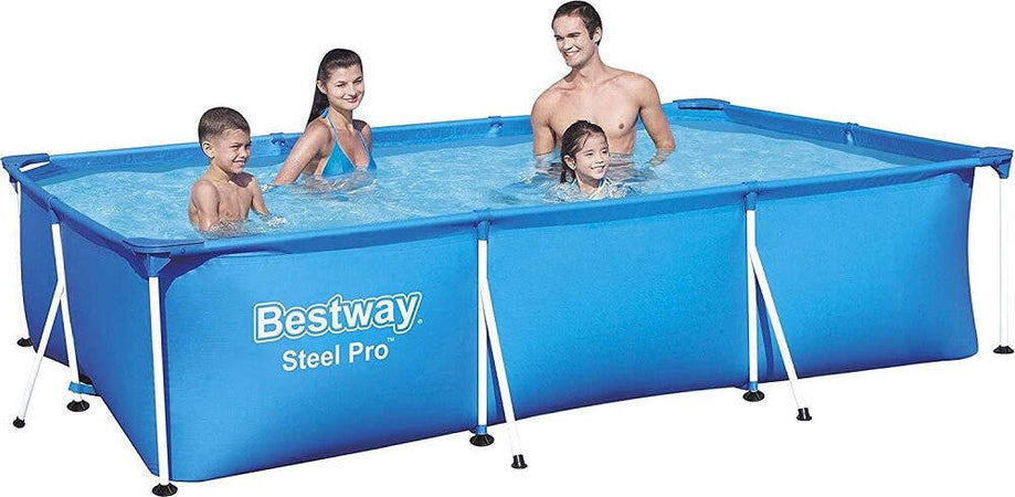 Piscina Con Bordi Rettangolare 3300lt Fuori Terra Steel Pro 300x201x66 Cm 56404 Giochi e giocattoli/Sport e giochi all'aperto/Giochi aquatici e piscine per bambini/Canotti e gonfiabili galleggianti Trade Shop italia - Napoli, Commerciovirtuoso.it