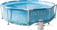 PISCINA-CON-TELAIO-'LINEA-FRAME'-cm-305-x-76---4485lt-pompa-1250-l/h-Intex
