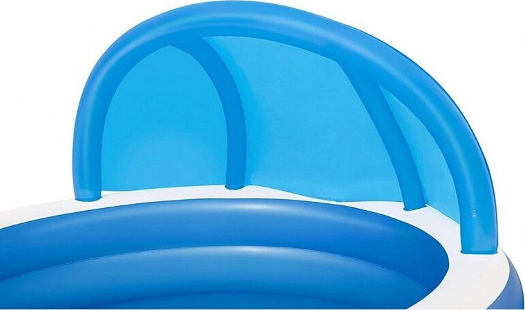 Piscina Familiare 241x241x140 Cm Gonfiabile Rotonda Con Tettuccio Seduta 54337 Giochi e giocattoli/Sport e giochi all'aperto/Giochi aquatici e piscine per bambini/Canotti e gonfiabili galleggianti Trade Shop italia - Napoli, Commerciovirtuoso.it