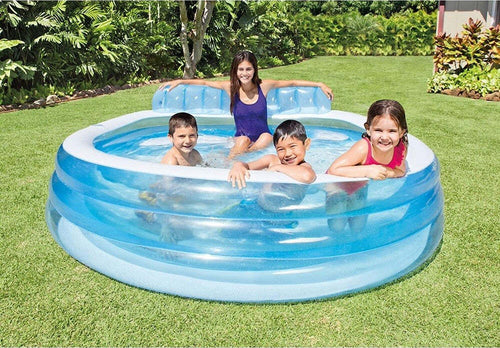 Piscina Family Con Poltrona Swim Center Gonfiabile 229x218x79cm A 3 Anelli 57190 Giochi e giocattoli/Sport e giochi all'aperto/Giochi aquatici e piscine per bambini/Canotti e gonfiabili galleggianti Trade Shop italia - Napoli, Commerciovirtuoso.it