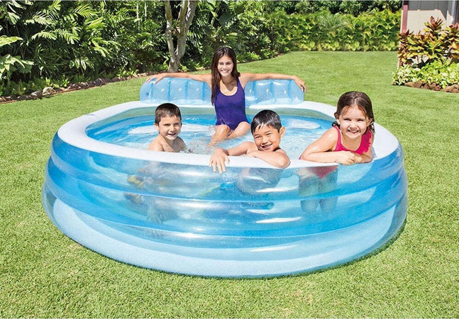 Piscina Family Con Poltrona Swim Center Gonfiabile 229x218x79cm A 3 Anelli 57190 Giochi e giocattoli/Sport e giochi all'aperto/Giochi aquatici e piscine per bambini/Canotti e gonfiabili galleggianti Trade Shop italia - Napoli, Commerciovirtuoso.it