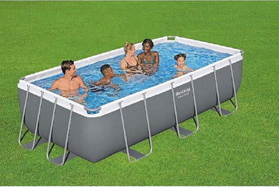 Piscina Fuori Terra Power Steel Frame Rettangolare 404 X 201 X 100cm Pompa 56441 Giardino e giardinaggio/Piscine vasche idromassaggio e accessori/Piscine/Piscine fuoriterra Trade Shop italia - Napoli, Commerciovirtuoso.it
