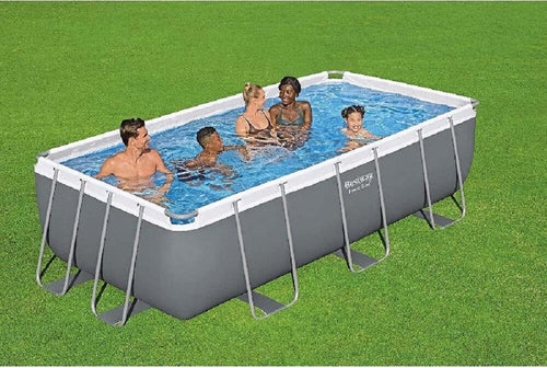 Piscina Fuori Terra Power Steel Frame Rettangolare 404 X 201 X 100cm Pompa 56441 Giardino e giardinaggio/Piscine vasche idromassaggio e accessori/Piscine/Piscine fuoriterra Trade Shop italia - Napoli, Commerciovirtuoso.it
