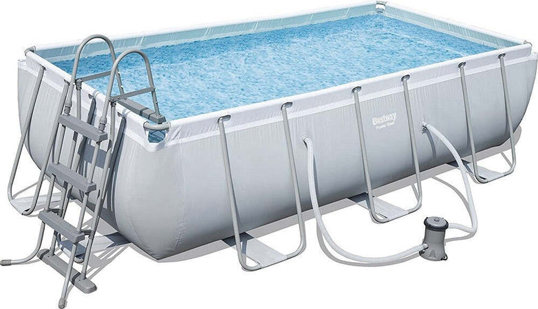 Piscina Fuori Terra Power Steel Frame Rettangolare 404 X 201 X 100cm Pompa 56441 Giardino e giardinaggio/Piscine vasche idromassaggio e accessori/Piscine/Piscine fuoriterra Trade Shop italia - Napoli, Commerciovirtuoso.it