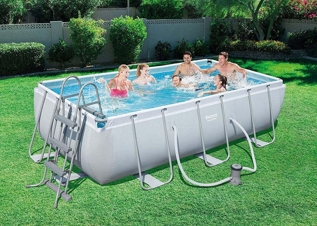 Piscina Fuori Terra Power Steel Frame Rettangolare 404 X 201 X 100cm Pompa 56441 Giardino e giardinaggio/Piscine vasche idromassaggio e accessori/Piscine/Piscine fuoriterra Trade Shop italia - Napoli, Commerciovirtuoso.it