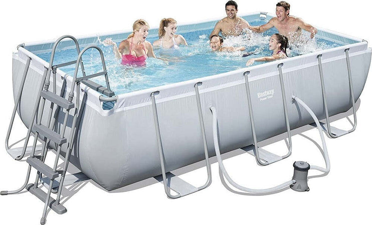 Piscina Fuori Terra Power Steel Frame Rettangolare 404 X 201 X 100cm Pompa 56441 Giardino e giardinaggio/Piscine vasche idromassaggio e accessori/Piscine/Piscine fuoriterra Trade Shop italia - Napoli, Commerciovirtuoso.it