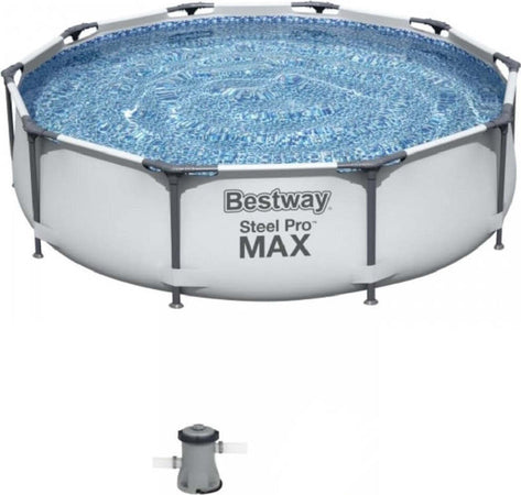 Piscina Fuori Terra Rotonda Steel Pro Max Set 305 X 76 Cm Pompa 1.249 L/h 56408 Giochi e giocattoli/Sport e giochi all'aperto/Giochi aquatici e piscine per bambini/Canotti e gonfiabili galleggianti Trade Shop italia - Napoli, Commerciovirtuoso.it