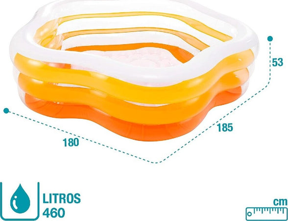 Piscina Gonfiabile A Forma Di Stella 3 Anelli Bambini 185x180x53 Cm Estate 56495 Giochi e giocattoli/Sport e giochi all'aperto/Giochi aquatici e piscine per bambini/Canotti e gonfiabili galleggianti Trade Shop italia - Napoli, Commerciovirtuoso.it
