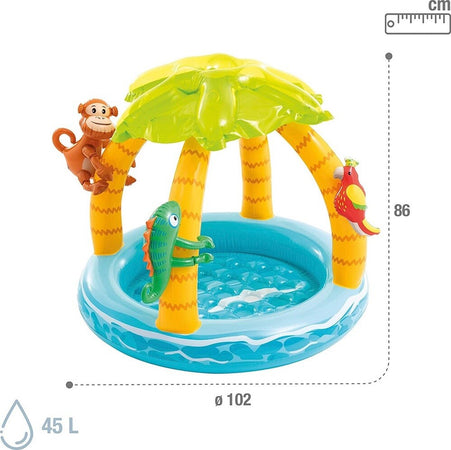 Piscina Gonfiabile Baby Pool Palma 102x86 Cm 45 Lt Bambini 1-3 Anni Estate 58417 Giochi e giocattoli/Sport e giochi all'aperto/Giochi aquatici e piscine per bambini/Canotti e gonfiabili galleggianti Trade Shop italia - Napoli, Commerciovirtuoso.it