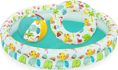 Piscina Gonfiabile Beswtay Per Bambini 2 Anelli Colorati Con Ciambella E Pallone Giochi e giocattoli/Sport e giochi all'aperto/Giochi aquatici e piscine per bambini/Canotti e gonfiabili galleggianti Trade Shop italia - Napoli, Commerciovirtuoso.it