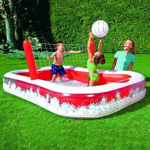 PISCINA GONFIABILE CON RETE GIOCO PALLAVOLO E PALLONE 254 X 168 X 97 CM Giochi e giocattoli/Sport e giochi all'aperto/Giochi aquatici e piscine per bambini/Piscinette per bambini Trade Shop italia - Napoli, Commerciovirtuoso.it