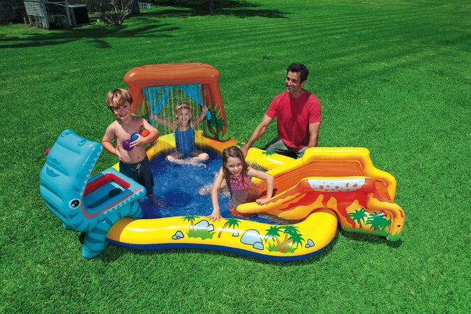Piscina gonfiabile da balcone e giardino dinosauro per bambini 249 cm Giochi e giocattoli/Sport e giochi all'aperto/Giochi aquatici e piscine per bambini/Piscinette per bambini La Zappa - Altamura, Commerciovirtuoso.it
