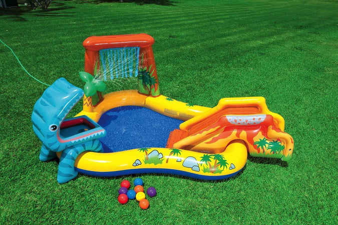 Piscina gonfiabile da balcone e giardino dinosauro per bambini 249 cm Giochi e giocattoli/Sport e giochi all'aperto/Giochi aquatici e piscine per bambini/Piscinette per bambini La Zappa - Altamura, Commerciovirtuoso.it