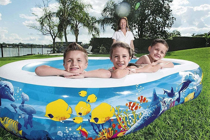Piscina Gonfiabile Family A Otto 2 Anelli Barriera Corallina 262x157x46cm 54118 Giochi e giocattoli/Sport e giochi all'aperto/Giochi aquatici e piscine per bambini/Canotti e gonfiabili galleggianti Trade Shop italia - Napoli, Commerciovirtuoso.it