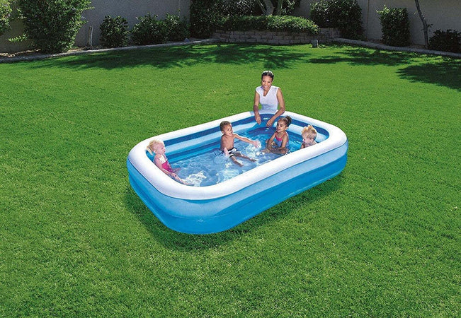 Piscina Gonfiabile Family Rettangolare A 2 Anelli 262x175x51cm 54006 Per Bambini Giochi e giocattoli/Sport e giochi all'aperto/Giochi aquatici e piscine per bambini/Canotti e gonfiabili galleggianti Trade Shop italia - Napoli, Commerciovirtuoso.it