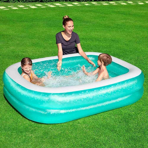 Piscina Gonfiabile Fuoriterra 2 Anelli Rettangolare 201 X 150 X 51 Cm Giardino Giocattoli e infanzia > Piscine > Piscine Gonfiabili Trade Shop italia - Napoli, Commerciovirtuoso.it