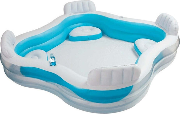 PISCINA GONFIABILE FUORITERRA 4 SEDILI 229X229X66CM CON 2 PORTABICCHIERI Giochi e giocattoli/Sport e giochi all'aperto/Giochi aquatici e piscine per bambini/Piscinette per bambini Trade Shop italia - Napoli, Commerciovirtuoso.it