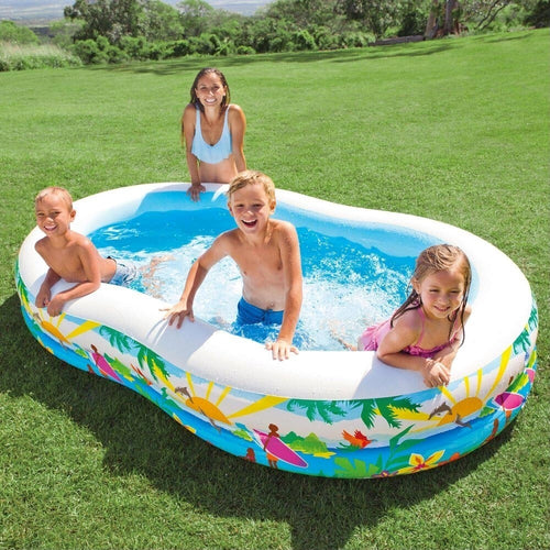PISCINA GONFIABILE PARADISE 262 X 160 X 46 CM 2 ANELLI TERRAZZO GIARDINO Giochi e giocattoli/Sport e giochi all'aperto/Giochi aquatici e piscine per bambini/Piscinette per bambini Trade Shop italia - Napoli, Commerciovirtuoso.it