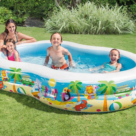 PISCINA GONFIABILE PARADISE 262 X 160 X 46 CM 2 ANELLI TERRAZZO GIARDINO Giochi e giocattoli/Sport e giochi all'aperto/Giochi aquatici e piscine per bambini/Piscinette per bambini Trade Shop italia - Napoli, Commerciovirtuoso.it