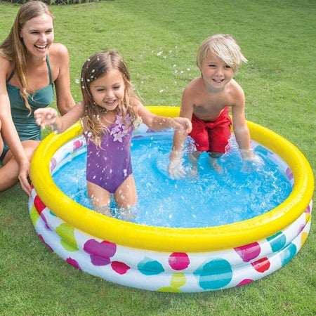 PISCINA GONFIABILE PER BAMBINI 3 ANELLI 114 X 25 CM GIARDINO TERRAZZO 132 LT Giochi e giocattoli/Sport e giochi all'aperto/Giochi aquatici e piscine per bambini/Piscinette per bambini Trade Shop italia - Napoli, Commerciovirtuoso.it