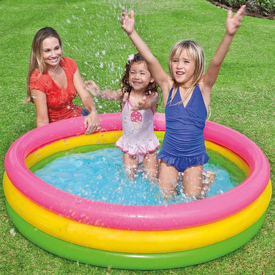 PISCINA GONFIABILE PER BAMBINI ARCOBALENO A 3 ANELLI COLORATI 147 X 33 CM Giochi e giocattoli/Sport e giochi all'aperto/Giochi aquatici e piscine per bambini/Piscinette per bambini Trade Shop italia - Napoli, Commerciovirtuoso.it