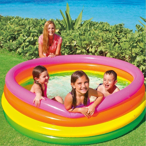 PISCINA GONFIABILE PER BAMBINI ARCOBALENO A 4 ANELLI COLORATI 168 X 46 CM Giochi e giocattoli/Sport e giochi all'aperto/Giochi aquatici e piscine per bambini/Piscinette per bambini Trade Shop italia - Napoli, Commerciovirtuoso.it