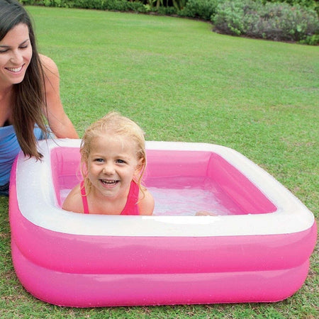 PISCINA GONFIABILE PER BAMBINI BABY QUADRATA 2 ANELLI ROSA 85 X 85 X 23 CM Giochi e giocattoli/Sport e giochi all'aperto/Giochi aquatici e piscine per bambini/Piscinette per bambini Trade Shop italia - Napoli, Commerciovirtuoso.it