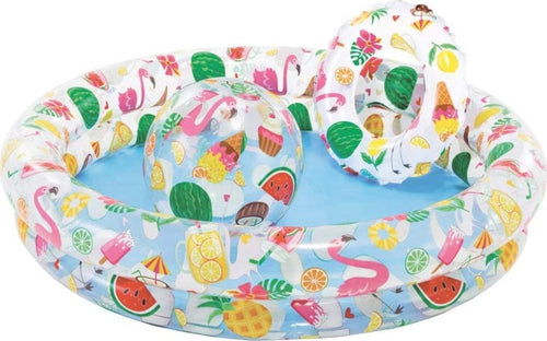 Piscina gonfiabile per bambini Intex con palla e salvagente Giochi e giocattoli/Sport e giochi all'aperto/Giochi aquatici e piscine per bambini/Piscinette per bambini La Zappa - Altamura, Commerciovirtuoso.it