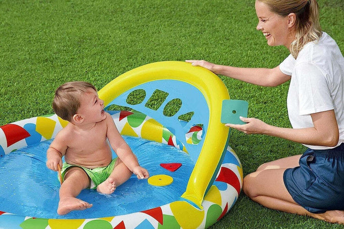 Piscina Gonfiabile Per Bambini Splash & Learn 120x117x46cm 5 Forme Schiuma 52378 Giochi e giocattoli/Sport e giochi all'aperto/Giochi aquatici e piscine per bambini/Canotti e gonfiabili galleggianti Trade Shop italia - Napoli, Commerciovirtuoso.it
