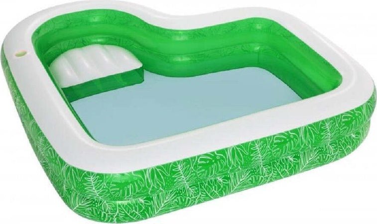 Piscina Gonfiabile Per Famiglie Con Sedile Tropical Paradise 231x231x51 Cm 54336 Giochi e giocattoli/Sport e giochi all'aperto/Giochi aquatici e piscine per bambini/Canotti e gonfiabili galleggianti Trade Shop italia - Napoli, Commerciovirtuoso.it