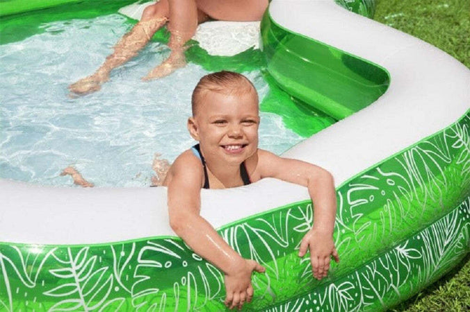Piscina Gonfiabile Per Famiglie Con Sedile Tropical Paradise 231x231x51 Cm 54336 Giochi e giocattoli/Sport e giochi all'aperto/Giochi aquatici e piscine per bambini/Canotti e gonfiabili galleggianti Trade Shop italia - Napoli, Commerciovirtuoso.it