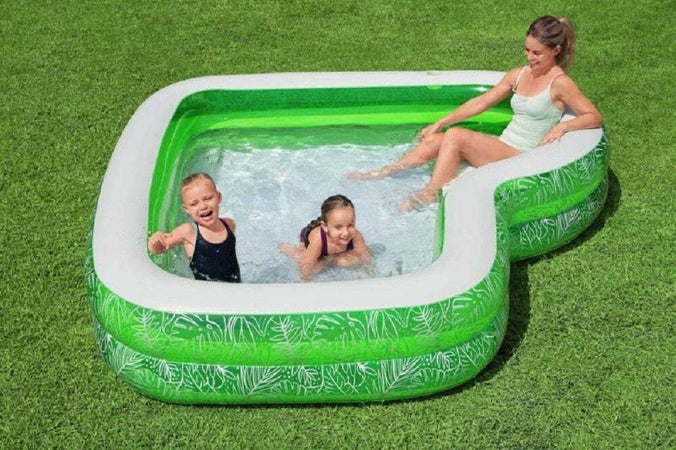 Piscina Gonfiabile Per Famiglie Con Sedile Tropical Paradise 231x231x51 Cm 54336 Giochi e giocattoli/Sport e giochi all'aperto/Giochi aquatici e piscine per bambini/Canotti e gonfiabili galleggianti Trade Shop italia - Napoli, Commerciovirtuoso.it