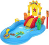 Piscina-Gonfiabile-Playcenter-Selvaggio-West-Bambini-264x188-con-Scivolo-Doccia