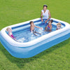 Piscina gonfiabile rettangolare 305 x 183 cm da giardino balcone veranda bambini