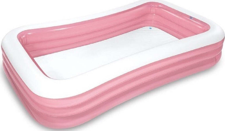 Piscina Gonfiabile Rosa Rettangolare Family Bambini 305x183x56 Cm Giardino 58487 Giochi e giocattoli/Sport e giochi all'aperto/Giochi aquatici e piscine per bambini/Canotti e gonfiabili galleggianti Trade Shop italia - Napoli, Commerciovirtuoso.it