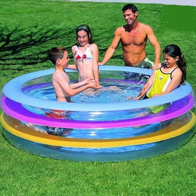 PISCINA GONFIABILE ROTONDA FUORI TERRA 3 ANELLI IN VINILE 196 X 53 CM Giochi e giocattoli/Sport e giochi all'aperto/Giochi aquatici e piscine per bambini/Piscinette per bambini Trade Shop italia - Napoli, Commerciovirtuoso.it