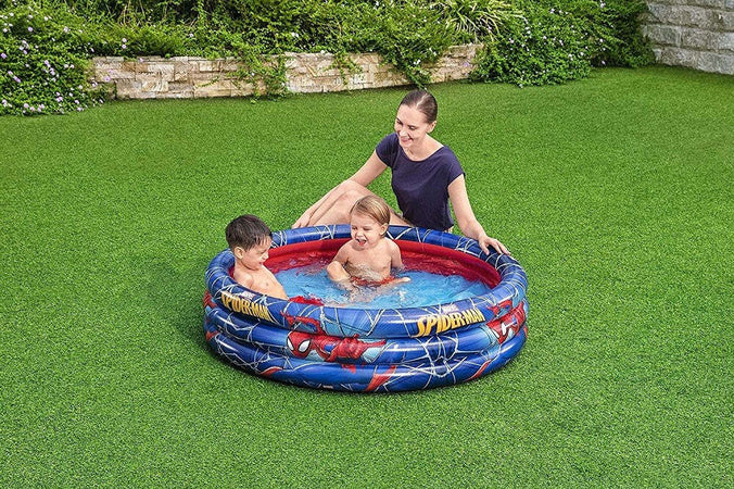Piscina Gonfiabile Spiderman L'uomo Ragno 3 Anelli 122x30cm Per Bambini 2+ 98018 Giardino e giardinaggio/Piscine vasche idromassaggio e accessori/Piscine/Piscine gonfiabili Trade Shop italia - Napoli, Commerciovirtuoso.it