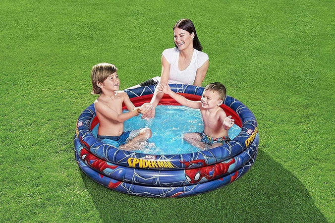 Piscina Gonfiabile Spiderman L'uomo Ragno 3 Anelli 122x30cm Per Bambini 2+ 98018 Giardino e giardinaggio/Piscine vasche idromassaggio e accessori/Piscine/Piscine gonfiabili Trade Shop italia - Napoli, Commerciovirtuoso.it