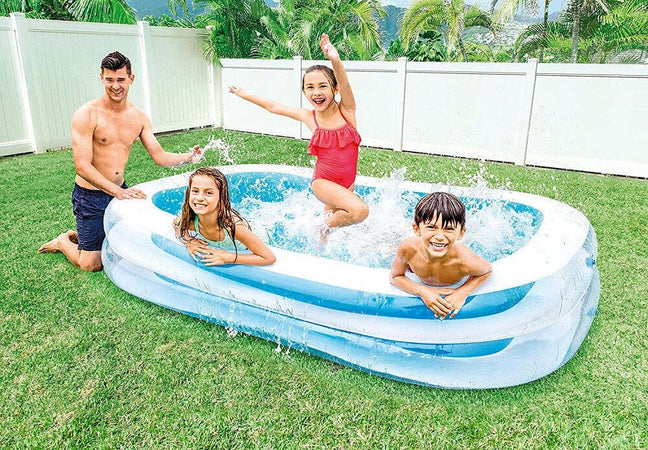 Piscina Gonfiabile Swim Center Family Pool 262x175x56cm Rettangolare 750lt 56483 Giochi e giocattoli/Sport e giochi all'aperto/Giochi aquatici e piscine per bambini/Canotti e gonfiabili galleggianti Trade Shop italia - Napoli, Commerciovirtuoso.it