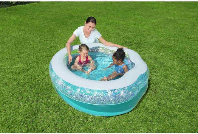 Piscina Gonfiabile Tonda Conchiglia Scintillante 150x127x43cm Per Bambini 52489 Giochi e giocattoli/Sport e giochi all'aperto/Giochi aquatici e piscine per bambini/Canotti e gonfiabili galleggianti Trade Shop italia - Napoli, Commerciovirtuoso.it