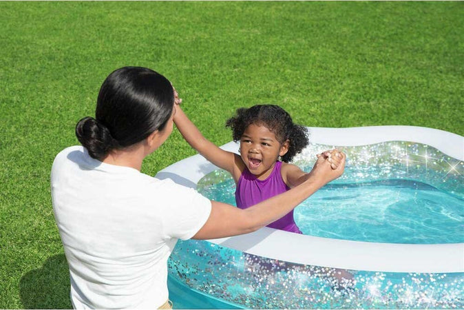 Piscina Gonfiabile Tonda Conchiglia Scintillante 150x127x43cm Per Bambini 52489 Giochi e giocattoli/Sport e giochi all'aperto/Giochi aquatici e piscine per bambini/Canotti e gonfiabili galleggianti Trade Shop italia - Napoli, Commerciovirtuoso.it