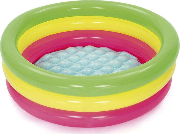 Piscina Gonfiabile Tonda Summer Piscinetta Per Bambini A 3 Anelli 70x24cm 51128 Giochi e giocattoli/Sport e giochi all'aperto/Giochi aquatici e piscine per bambini/Canotti e gonfiabili galleggianti Trade Shop italia - Napoli, Commerciovirtuoso.it