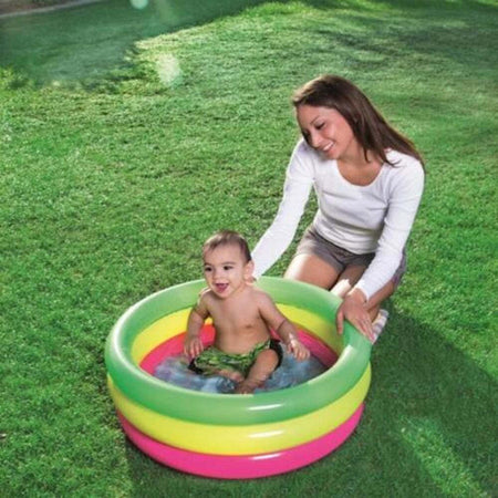 Piscina Gonfiabile Tonda Summer Piscinetta Per Bambini A 3 Anelli 70x24cm 51128 Giochi e giocattoli/Sport e giochi all'aperto/Giochi aquatici e piscine per bambini/Canotti e gonfiabili galleggianti Trade Shop italia - Napoli, Commerciovirtuoso.it