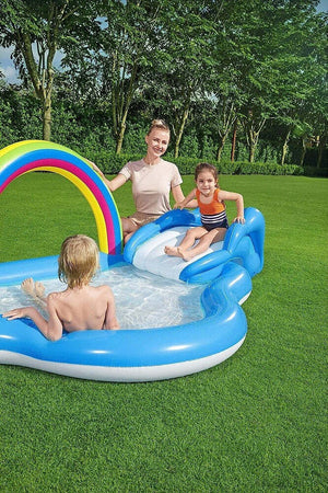 Piscina Per Bambini Arcobaleno 2 Anni+ Gonfiabile 257x145x91cm Con Scivolo 53092 Giochi e giocattoli/Sport e giochi all'aperto/Giochi aquatici e piscine per bambini/Canotti e gonfiabili galleggianti Trade Shop italia - Napoli, Commerciovirtuoso.it