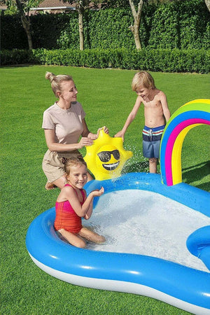Piscina Per Bambini Arcobaleno 2 Anni+ Gonfiabile 257x145x91cm Con Scivolo 53092 Giochi e giocattoli/Sport e giochi all'aperto/Giochi aquatici e piscine per bambini/Canotti e gonfiabili galleggianti Trade Shop italia - Napoli, Commerciovirtuoso.it