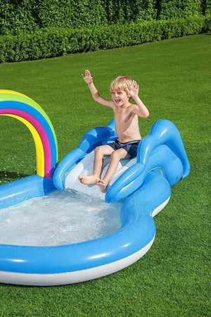 Piscina Per Bambini Arcobaleno 2 Anni+ Gonfiabile 257x145x91cm Con Scivolo 53092 Giochi e giocattoli/Sport e giochi all'aperto/Giochi aquatici e piscine per bambini/Canotti e gonfiabili galleggianti Trade Shop italia - Napoli, Commerciovirtuoso.it